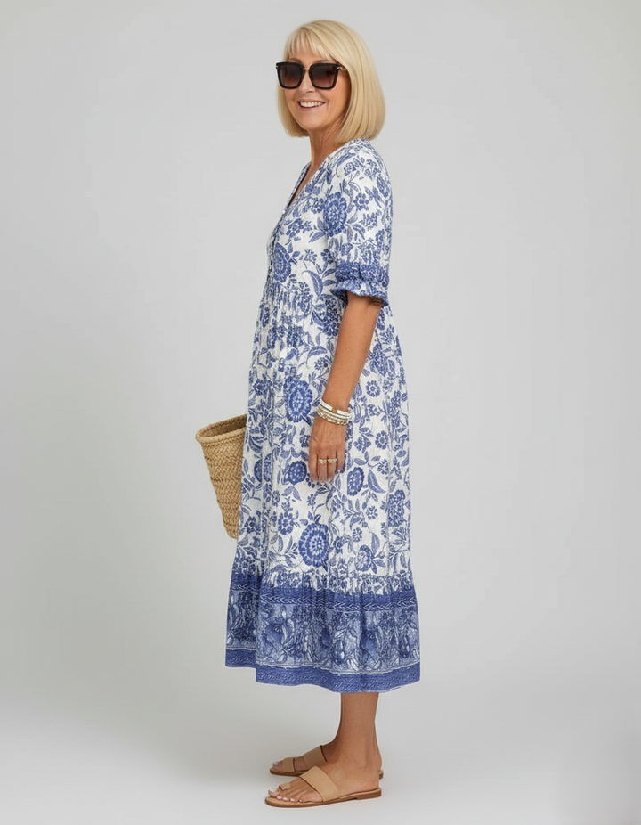 Den Graaf® | BOHEMIAN V-HALS JURK