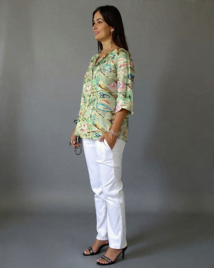 Den Graaf® | Bloemige Vintage Blouse