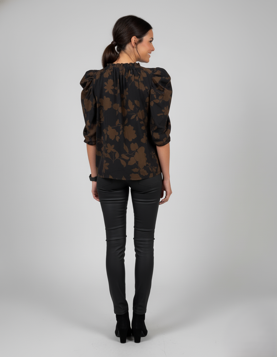 Den Graaf® | Blouse Pompmouw Ruche