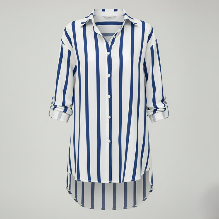 Den Graaf® | Blouse met klassieke strepen en moderne elegantie