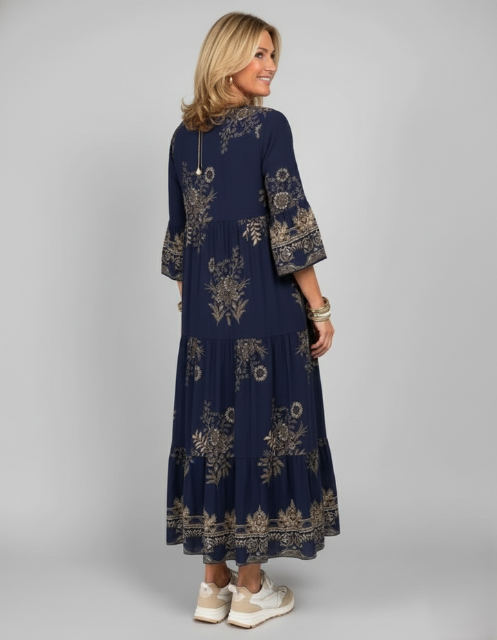 Den Graaf® | CASUAL VINTAGE V-HALS JURK