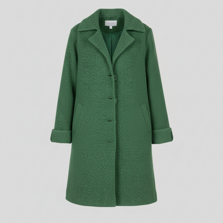 Den Graaf® | Casual Enkelborstig Jas met Wollen Revers