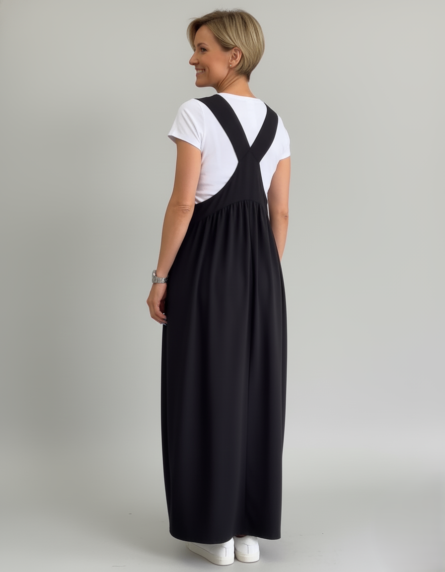 Den Graaf® | Casual jurk met effen bretels