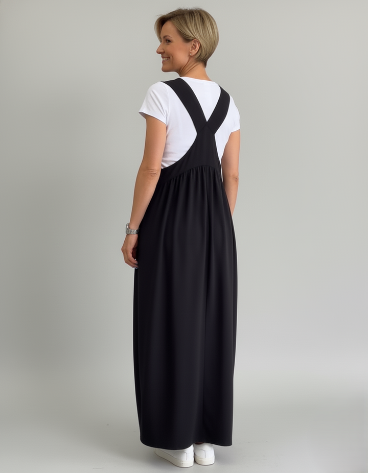 Den Graaf® | Casual jurk met effen bretels