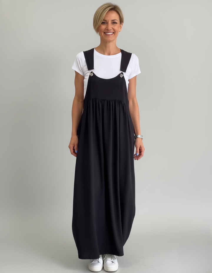 Den Graaf® | Casual jurk met effen bretels