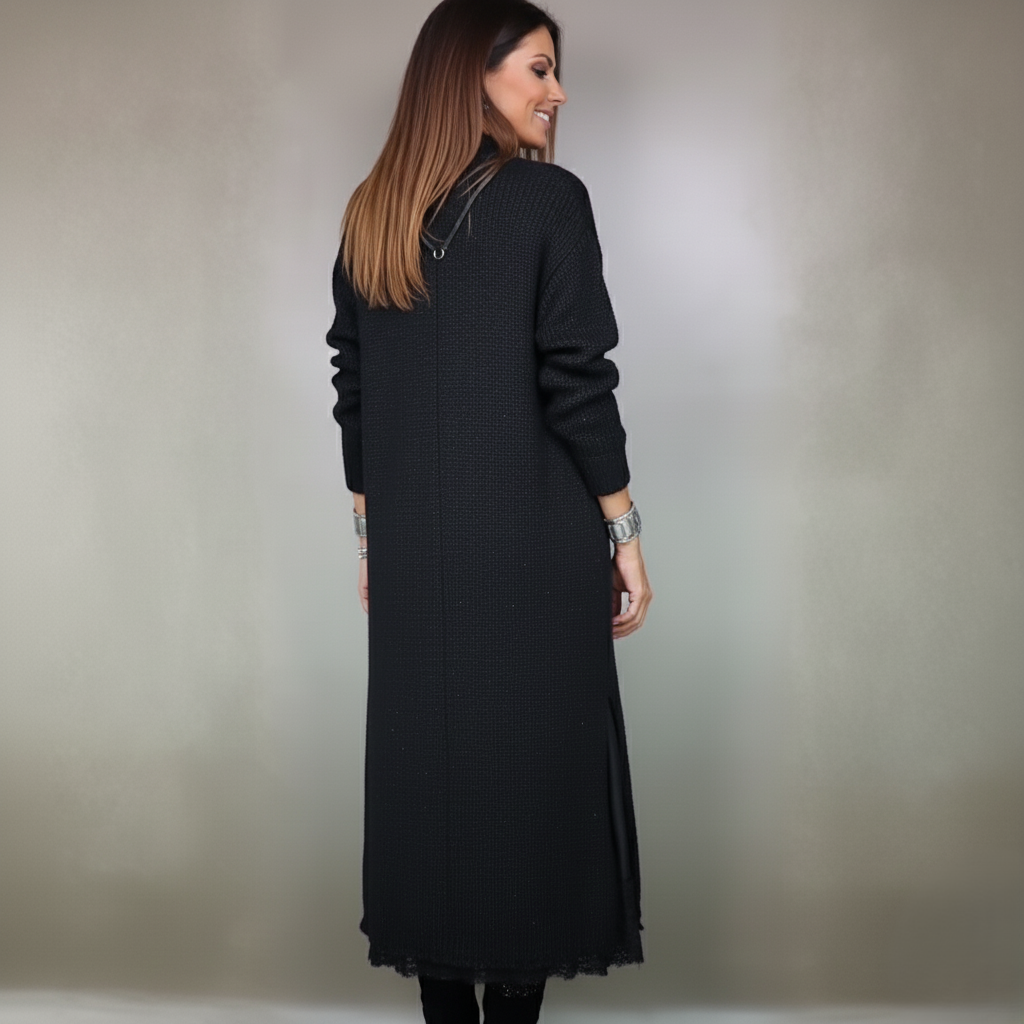 Den Graaf® | Complete stijlvolle outfit  (Lange trui + jurk)