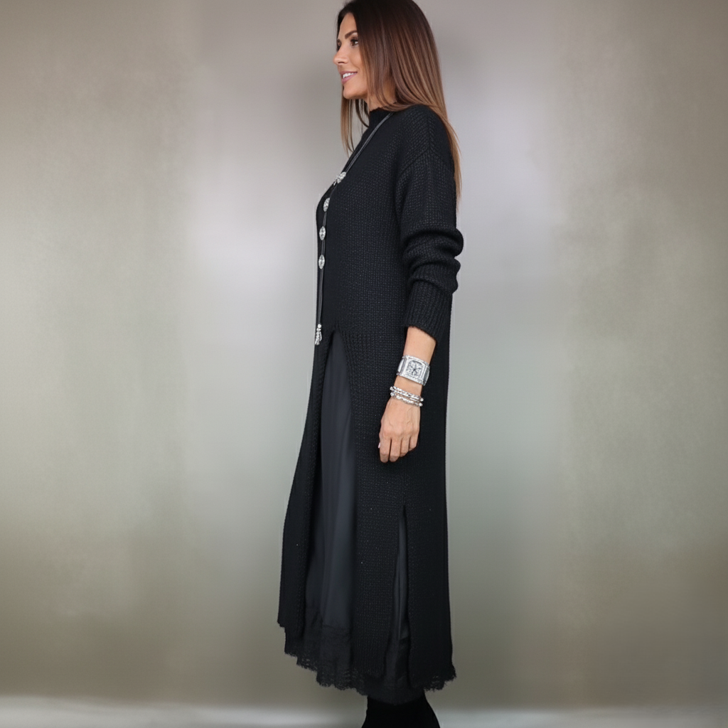 Den Graaf® | Complete stijlvolle outfit  (Lange trui + jurk)