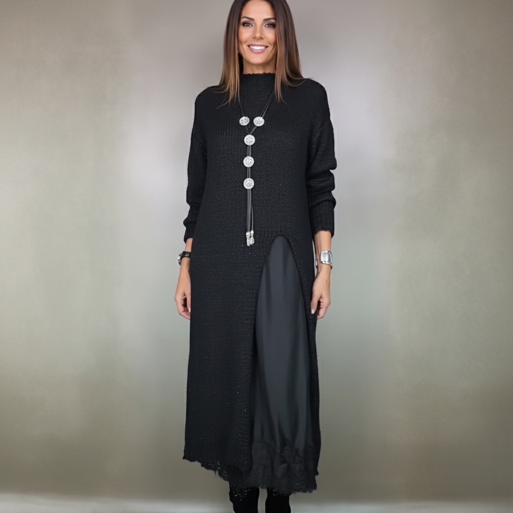 Den Graaf® | Complete stijlvolle outfit  (Lange trui + jurk)