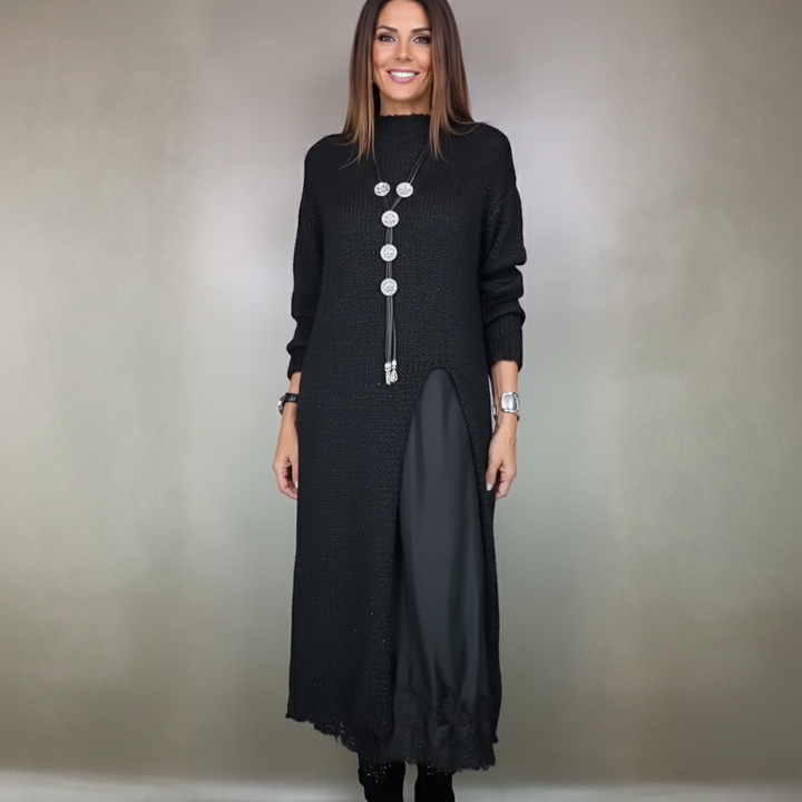 Den Graaf® | Complete stijlvolle outfit  (Lange trui + jurk)