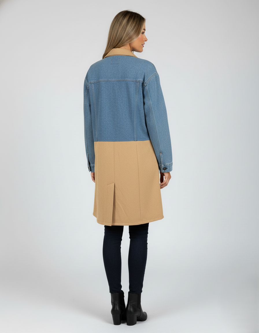 Den Graaf® | Denim en camelkleurige jas