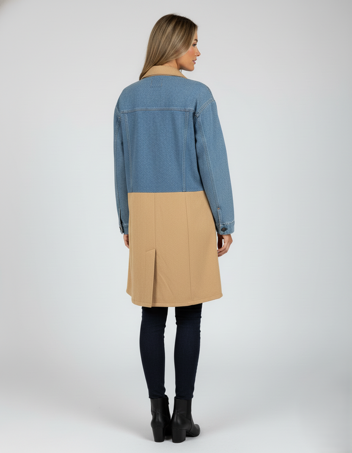 Den Graaf® | Denim en camelkleurige jas