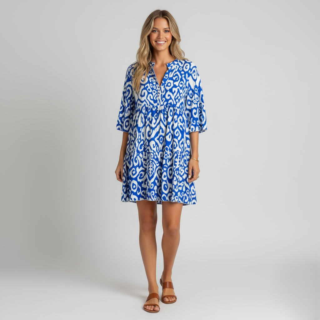 Den Graaf® | ELEGANTE JURK MET V-HALSLIJN