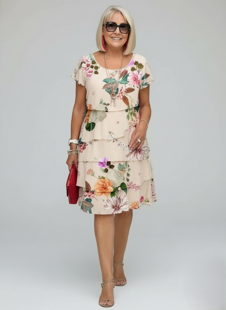 Den Graaf® | Elegante Bloemige Maxi Dress