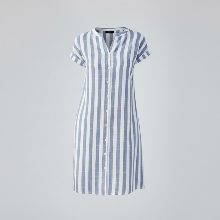 Den Graaf® | Elegante gestreepte overhemdjurk