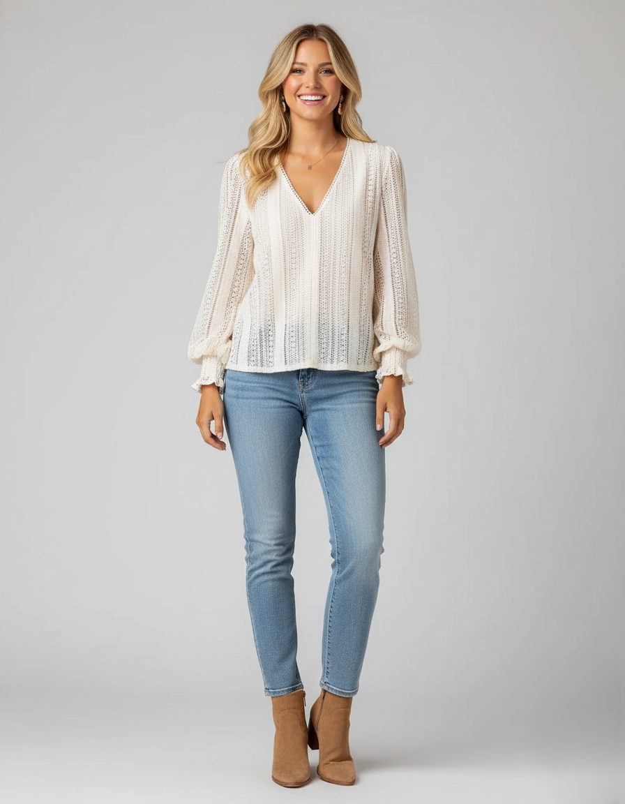 Den Graaf® | Gehaakte blouse