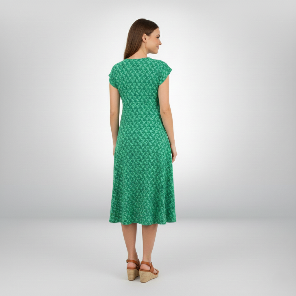 Den Graaf® | Jurk met V-hals en losvallend silhouet