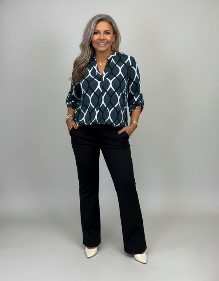 Den Graaf® | Blouse met Grafische Print