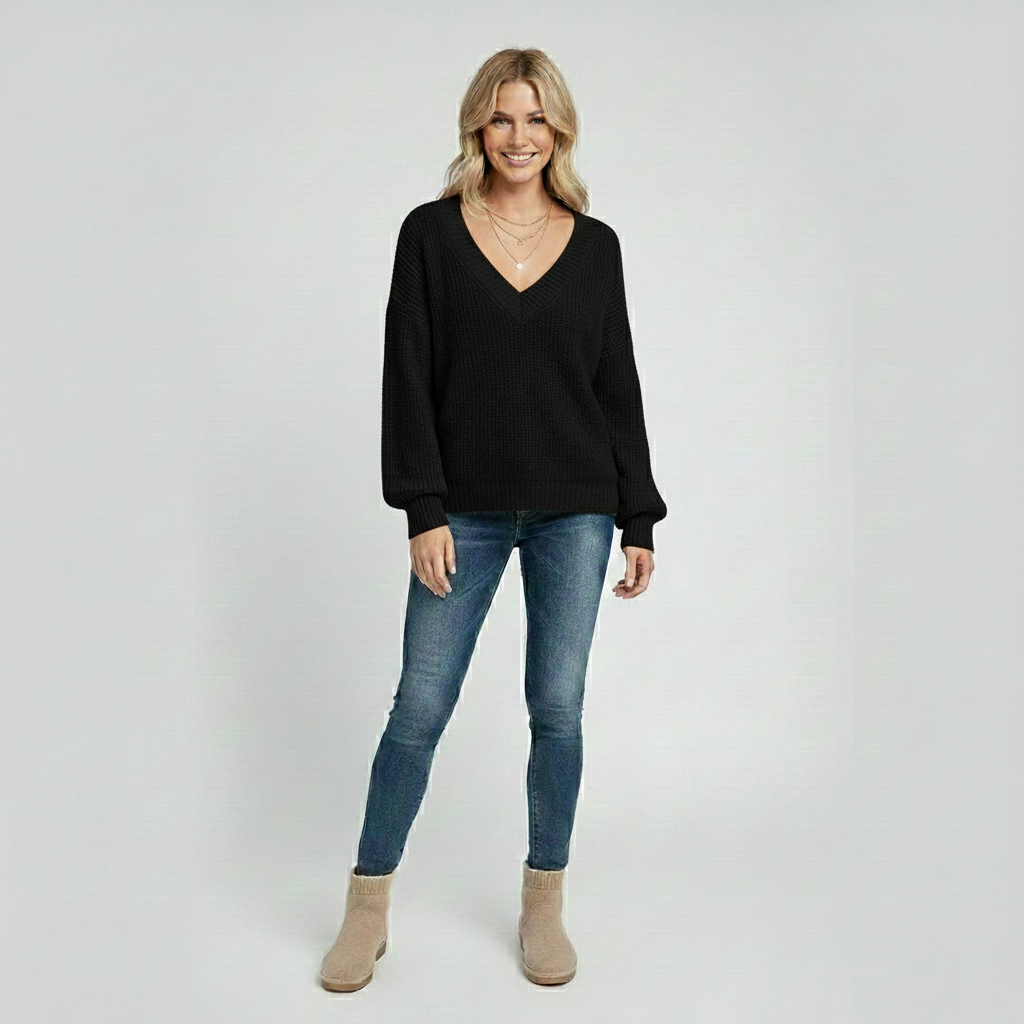 Den Graaf® | Luxe kasjmier trui met V-hals Perfect voor dagelijks gebruik