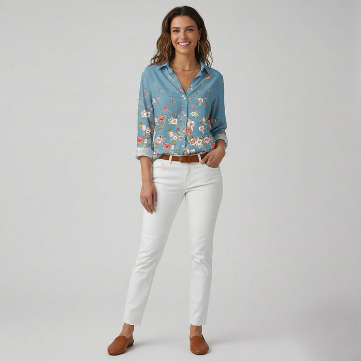 Den Graaf® | MODIEUS BEDRUKTE BLOUSE