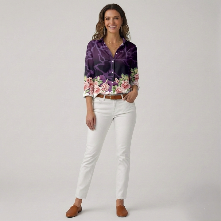 Den Graaf® | MODIEUS BEDRUKTE BLOUSE