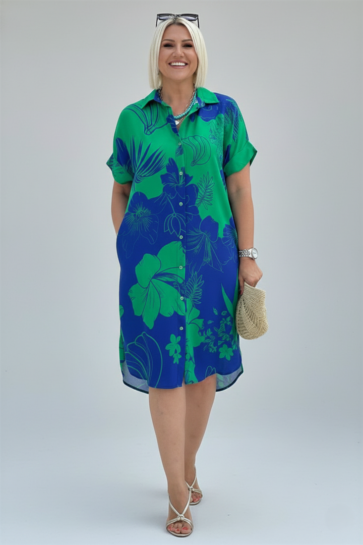 Den Graaf® | Jurk met bloemenprint