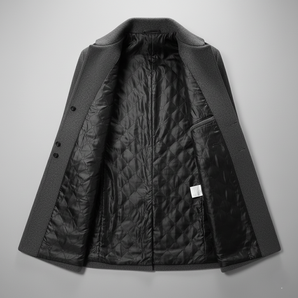 Den Graaf® | Kaasjmier-wollen heren trenchcoat