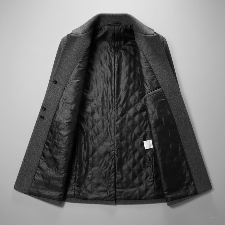 Den Graaf® | Kaasjmier-wollen heren trenchcoat