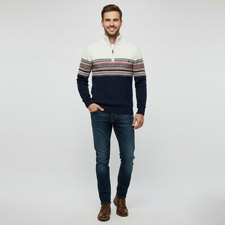 Den Graaf® | Modieuze Trui Met Rits