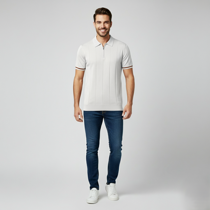 Den Graaf® | Zomerse Polo met Rits