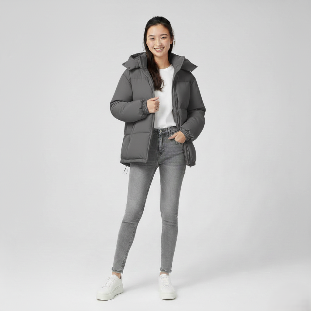 Den Graaf® | gevoerde winterjas met capuchon