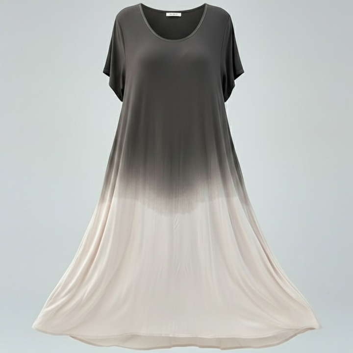 Den Graaf® | Losvallende jurk met zachte overgang in kleur