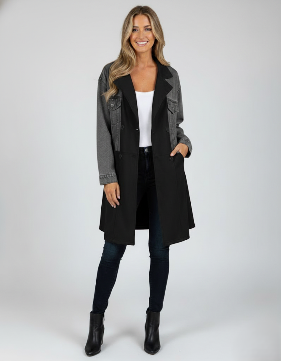 Den Graaf® | Denim en camelkleurige jas