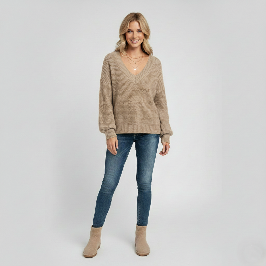 Den Graaf® | Luxe kasjmier trui met V-hals Perfect voor dagelijks gebruik