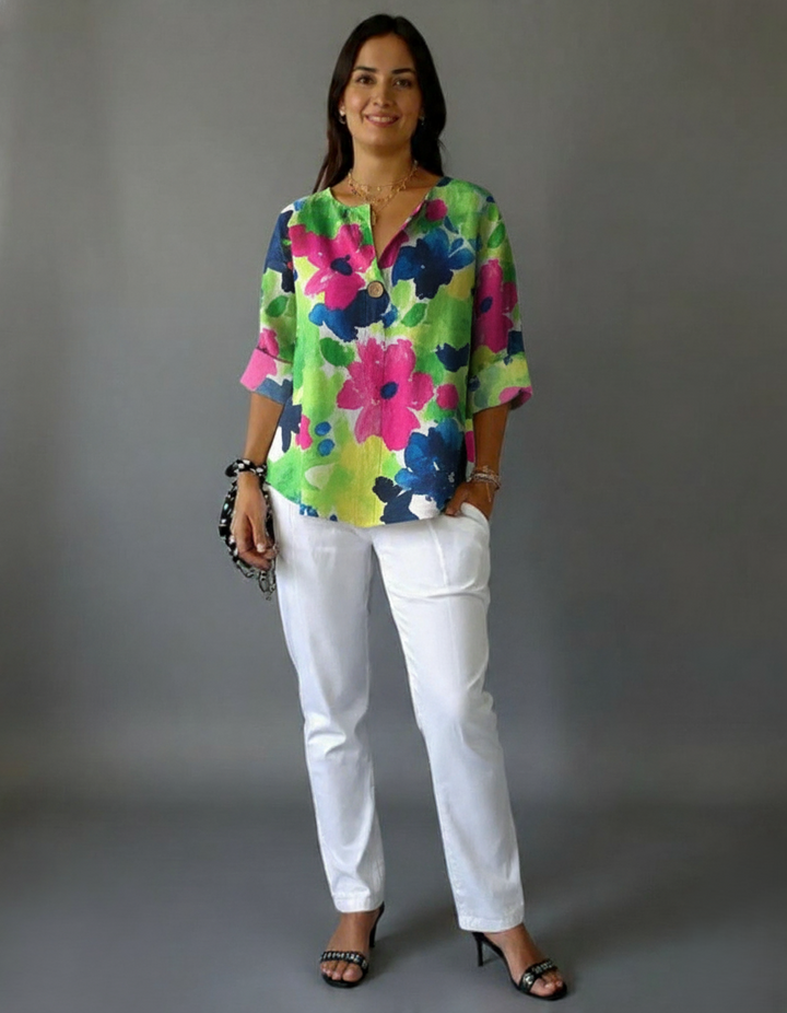 Den Graaf® | Bloemige Vintage Blouse