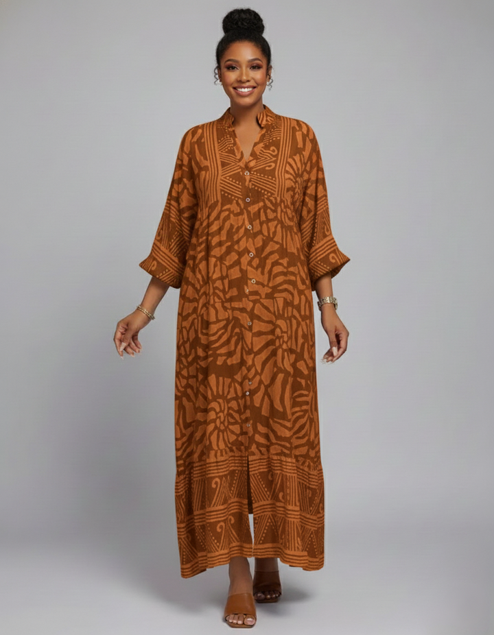 Den Graaf® | Maxi jurk met print