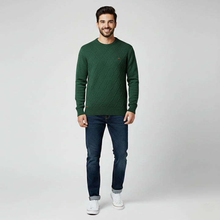 Den Graaf® | Herentrui Met Ruit Design