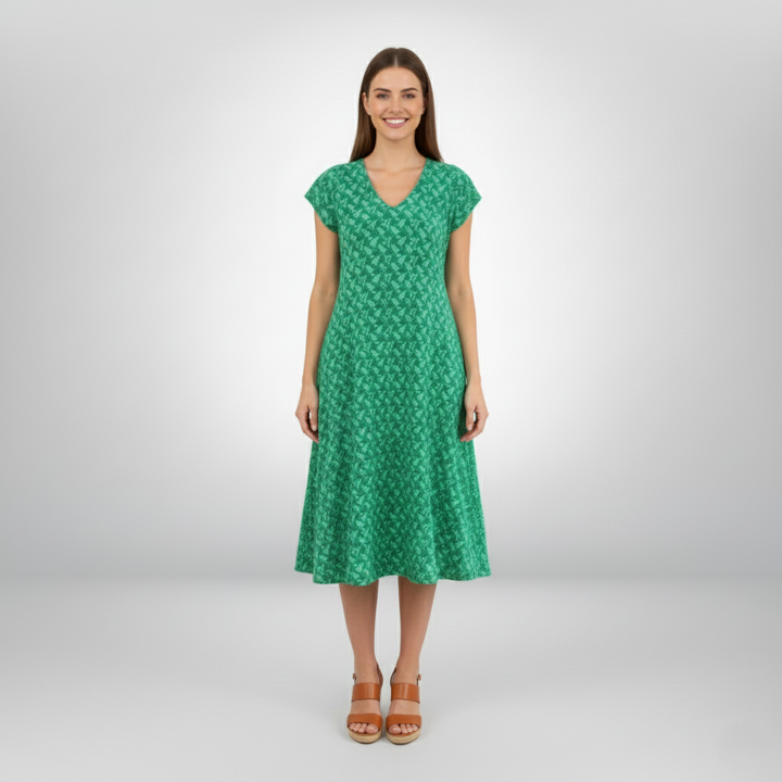 Den Graaf® | Jurk met V-hals en losvallend silhouet