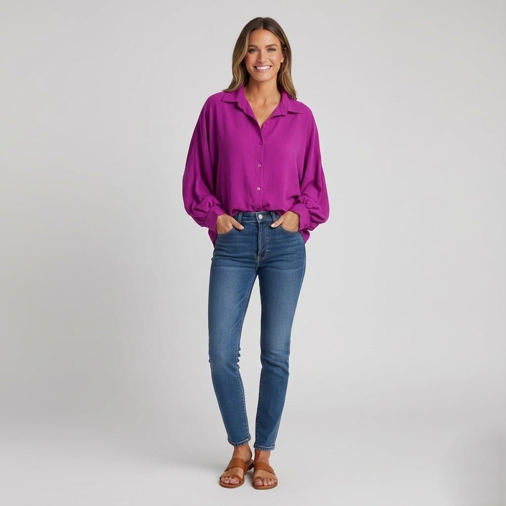 Den Graaf® | KLASSIEKE LANGERMIGE BLOUSE