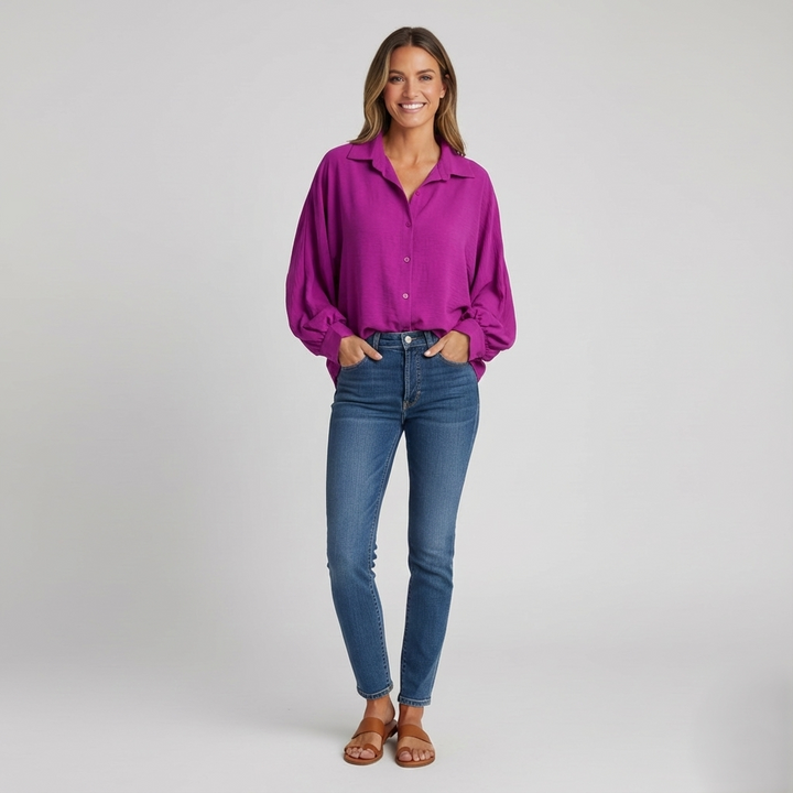 Den Graaf® | KLASSIEKE LANGERMIGE BLOUSE