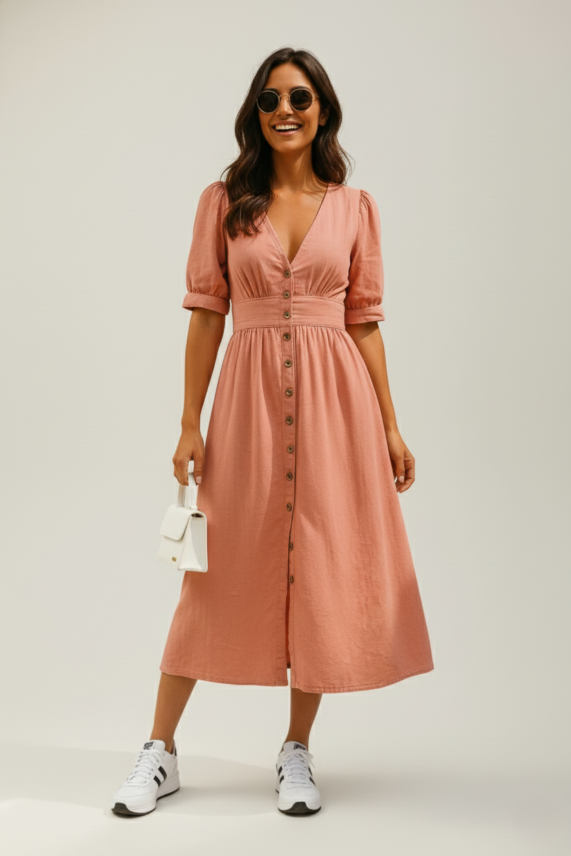 Den Graaf® | Glimmende denim jurk