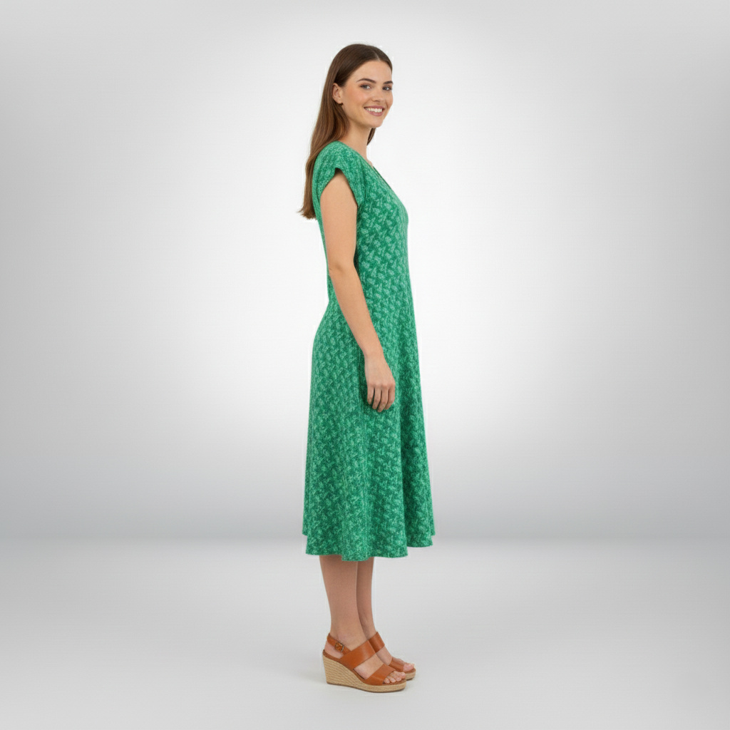 Den Graaf® | Jurk met V-hals en losvallend silhouet