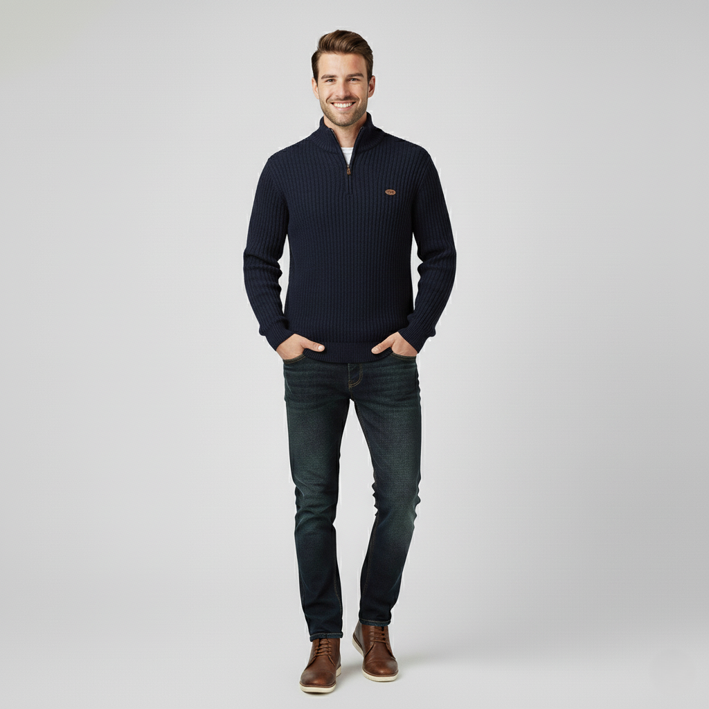 Den Graaf® | Gebreide Zip-Up Trui