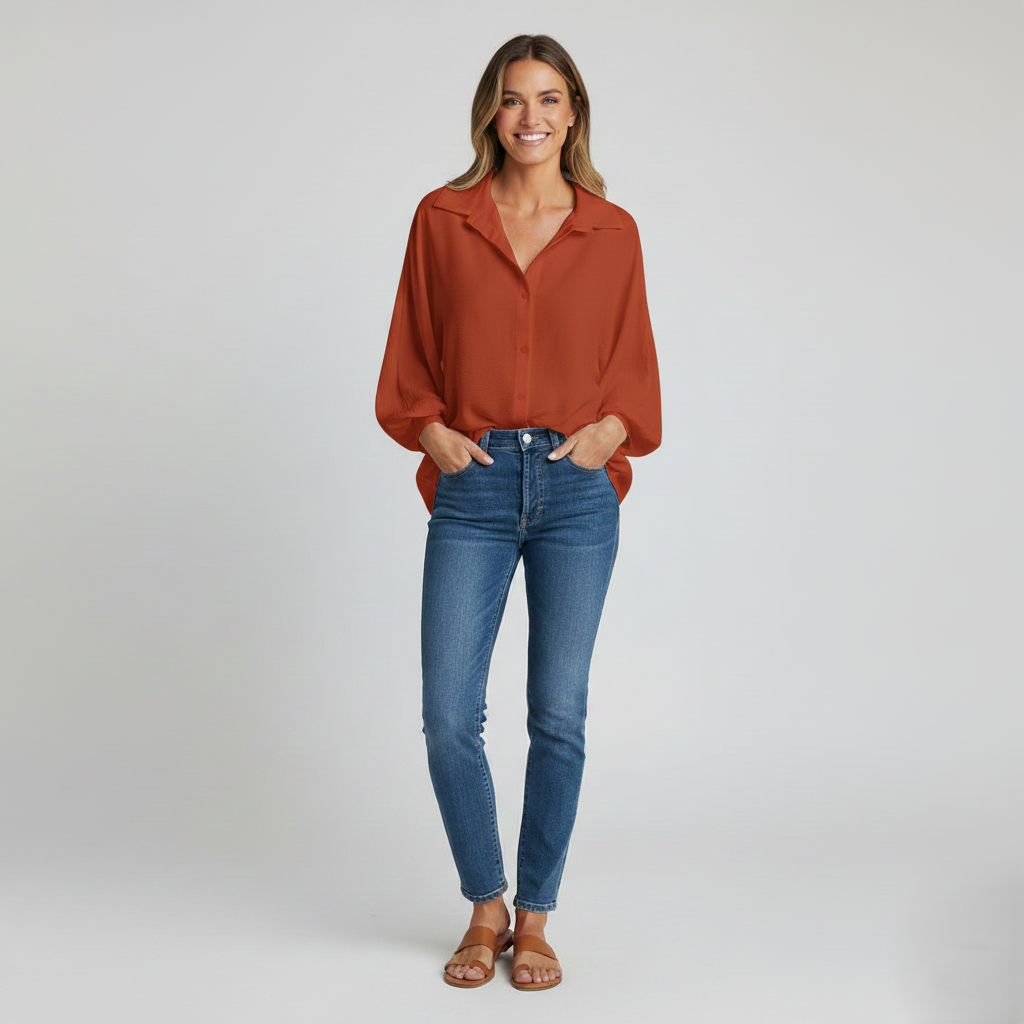 Den Graaf® | KLASSIEKE LANGERMIGE BLOUSE