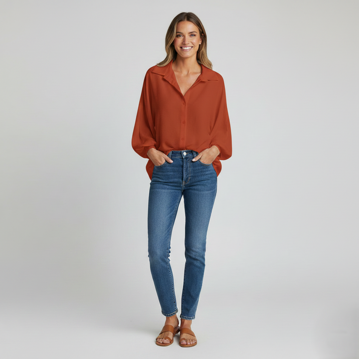 Den Graaf® | KLASSIEKE LANGERMIGE BLOUSE