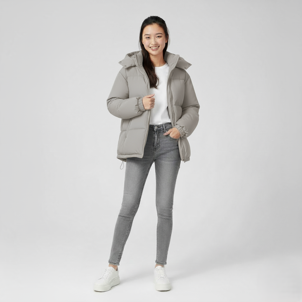 Den Graaf® | gevoerde winterjas met capuchon