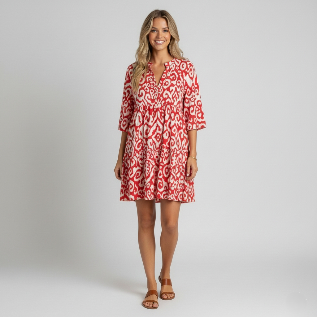 Den Graaf® | ELEGANTE JURK MET V-HALSLIJN