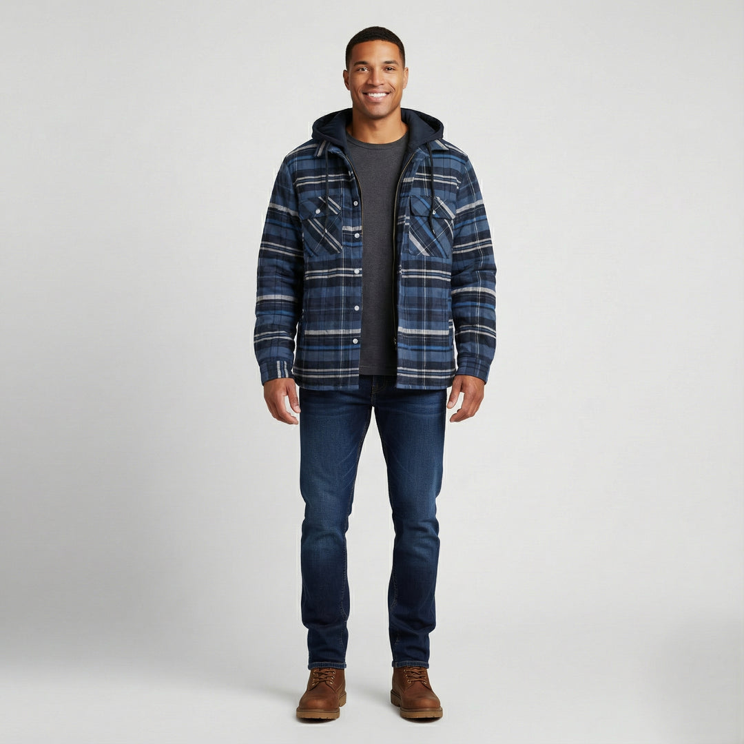 Den Graaf® | Geruite jas met rits