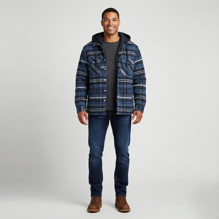 Den Graaf® | Geruite jas met rits