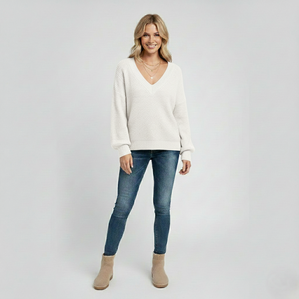 Den Graaf® | Luxe kasjmier trui met V-hals Perfect voor dagelijks gebruik