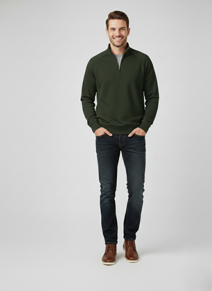 Den Graaf® | Zip-up met halve rits